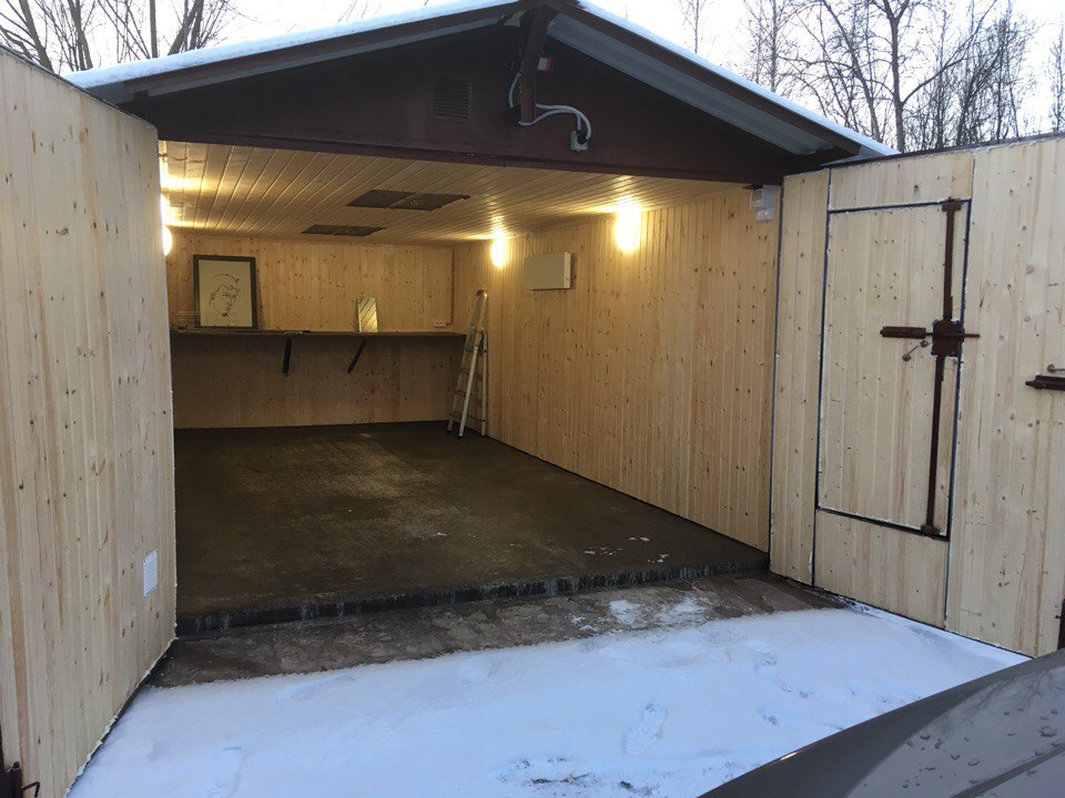 обшивка гаража вогонкой спб